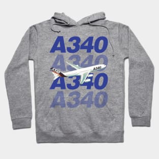 A340 in flight Hoodie